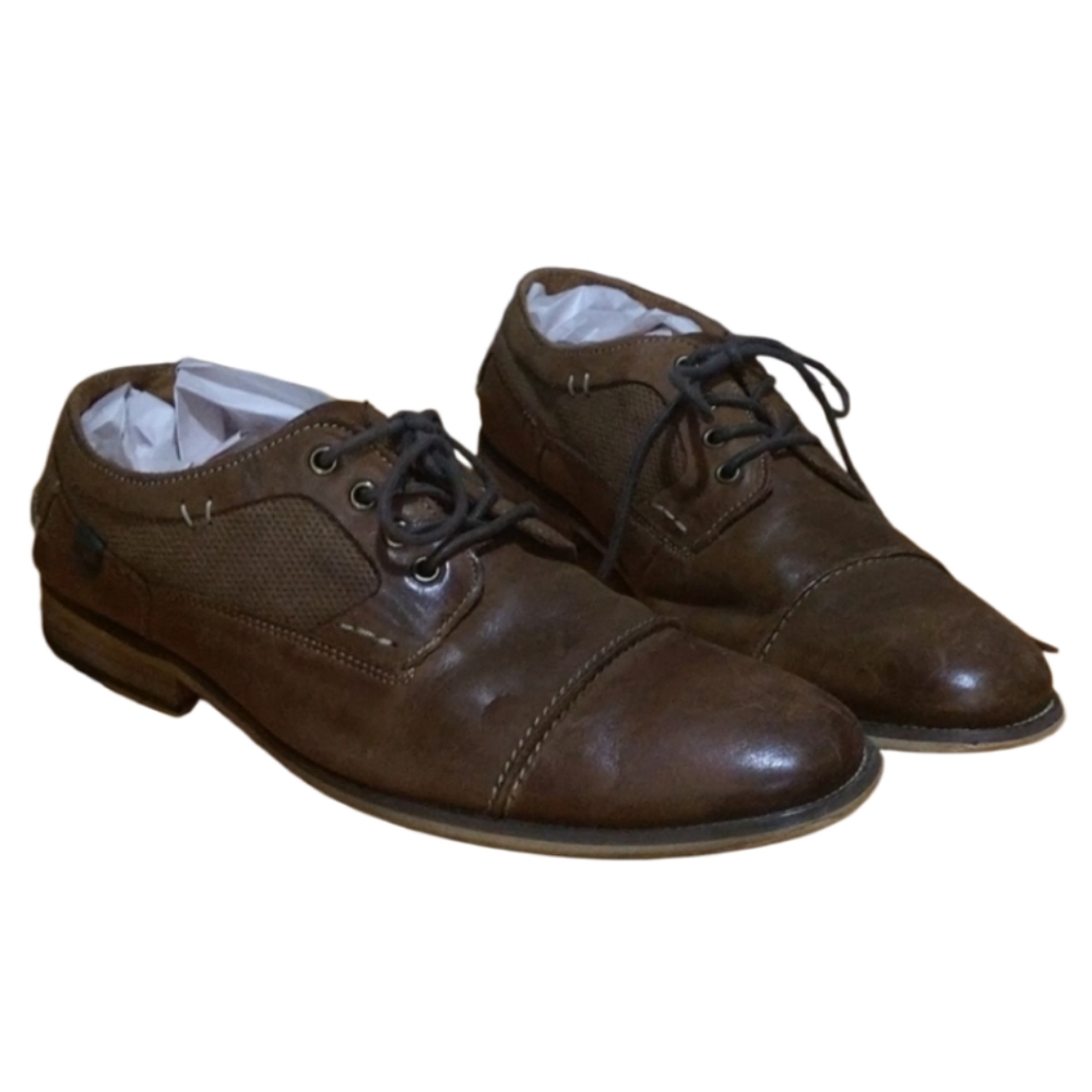Steve Madden Men's Jagwar Oxford, brown, leather